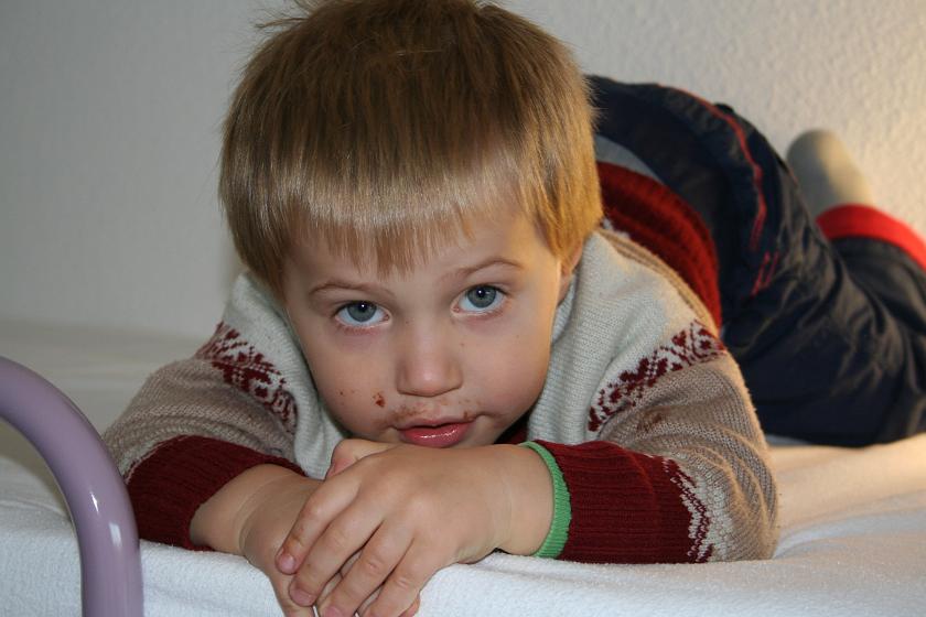 IMG_4411.JPG - Na hotelowym łóżku