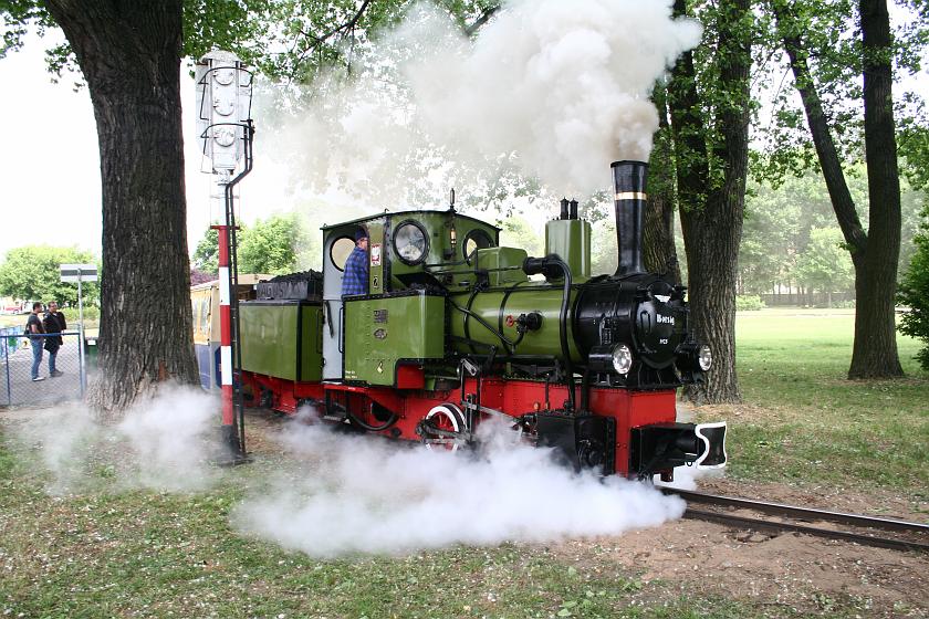 IMG_9894.JPG - Kolejka parkowa Maltanka - parowóz Borsig z 1925 roku
